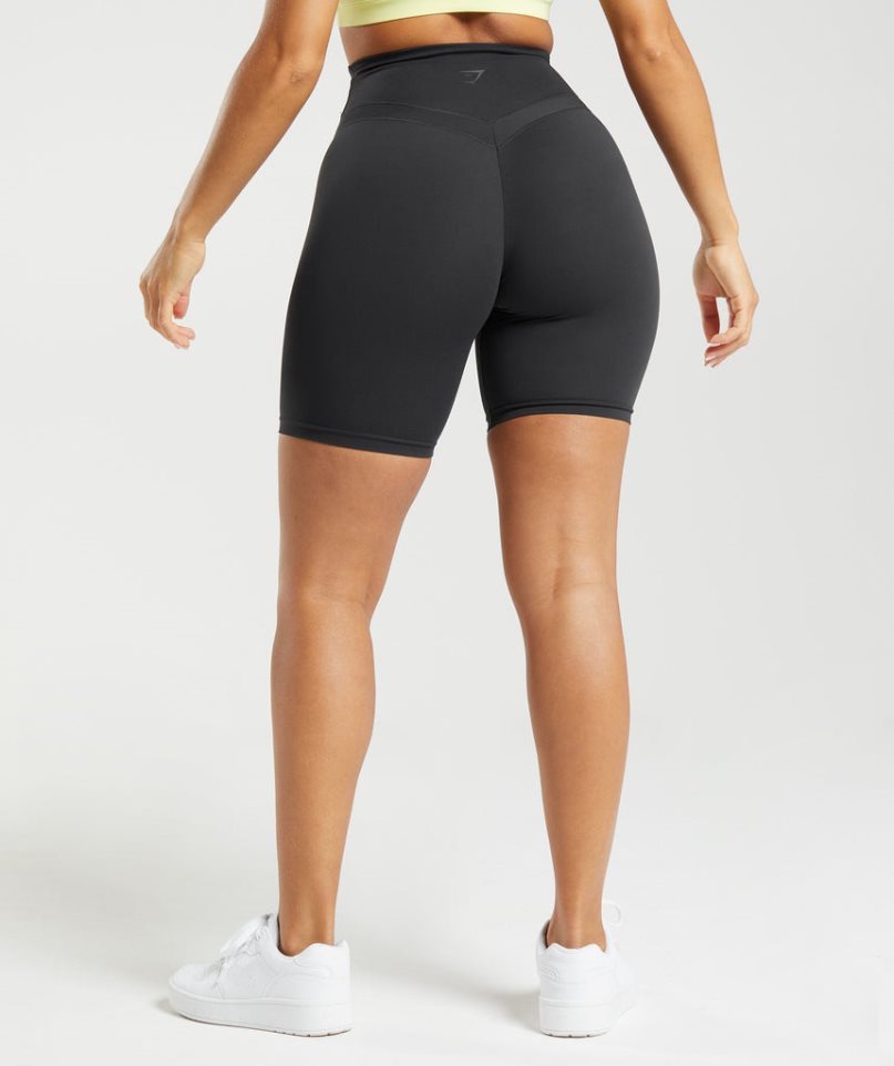 Szorty Gymshark Whitney Cycling Damskie Czarne | PL 164VFN